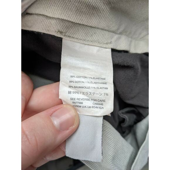 Mens J Crew Stretch Chino Pants Size 30x32 Brown Cotton Blend Pockets - Picture 11 of 11